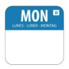 Hygiplas oplosbare blanco kleurcode voedseletiketten maandag (1000 stuks)
