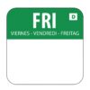 Hygiplas oplosbare blanco kleurcode voedseletiketten vrijdag (1000 stuks)