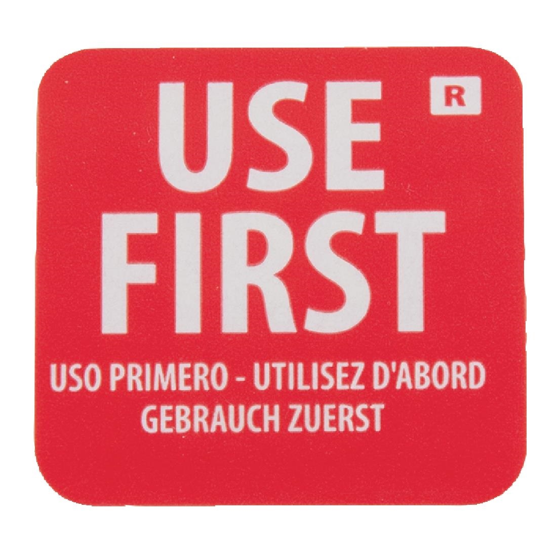 Hygiplas verwijderbare etiketten 'Use First' (1000 stuks)