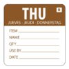 Hygiplas voedseletiketten kleurcode donderdag (500 stuks)