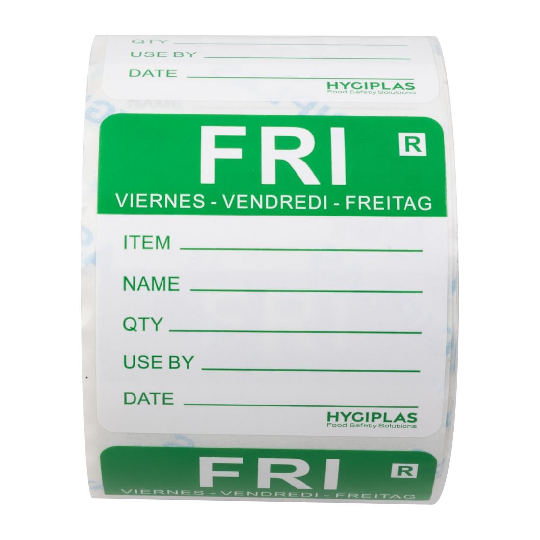 Hygiplas voedseletiketten kleurcode vrijdag (500 stuks)