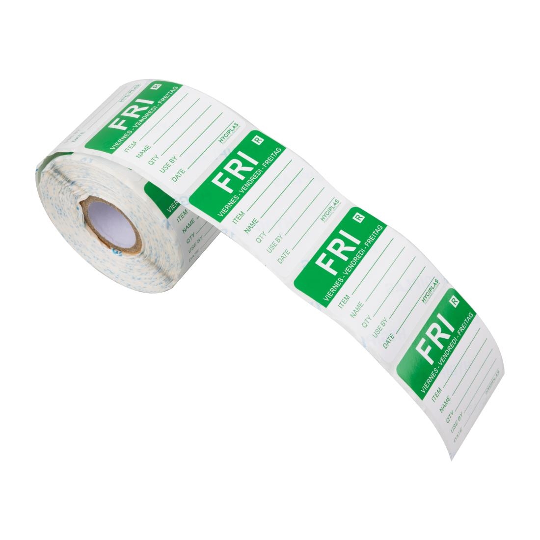 Hygiplas voedseletiketten kleurcode vrijdag (500 stuks)