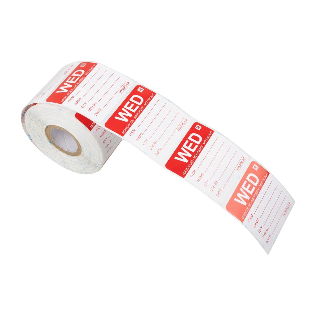 Hygiplas voedseletiketten kleurcode woensdag (500 stuks)