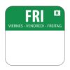 Hygiplas voedseletiketten vrijdag groen (1000 stuks)