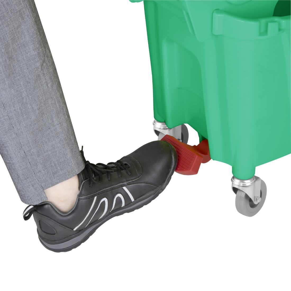Jantex 30Ltr Dweil En Emmer Met Voetpedaalontgrendeling - Groen