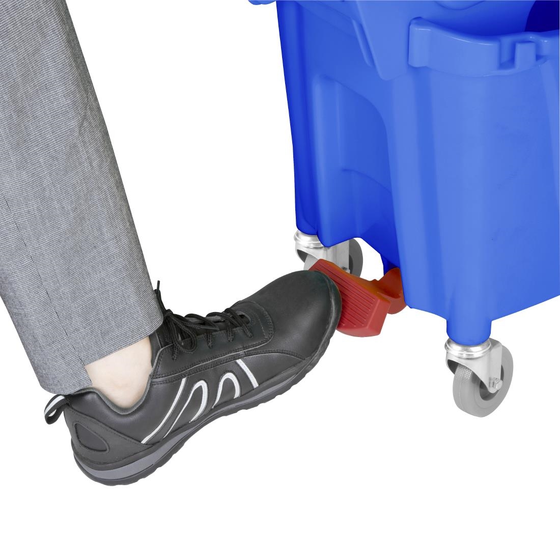 Jantex 30Ltr Dweilemmer Met Voetpedaalontgrendeling - Blauw