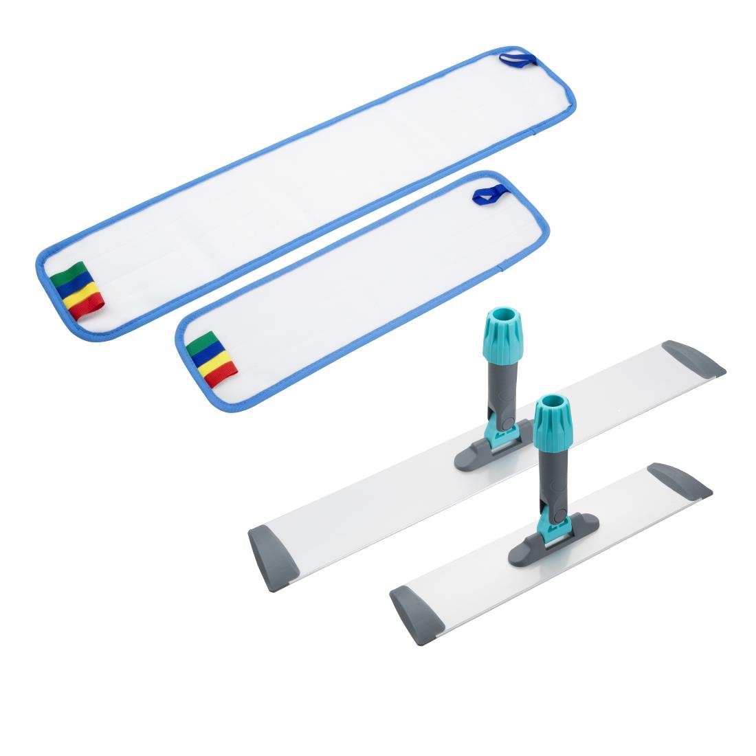 Jantex 400mm Platte Mop Hoofd Microvezel Pad