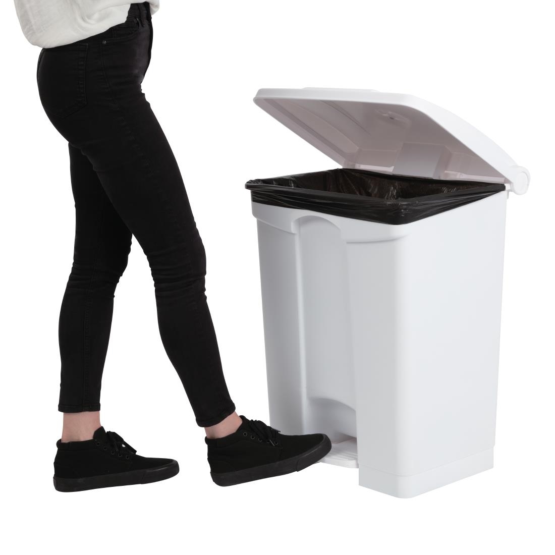 Jantex afvalemmer wit 65Ltr