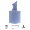 Jantex centrefeed 2-laags handdoekrollen blauw 120m (6 stuks)