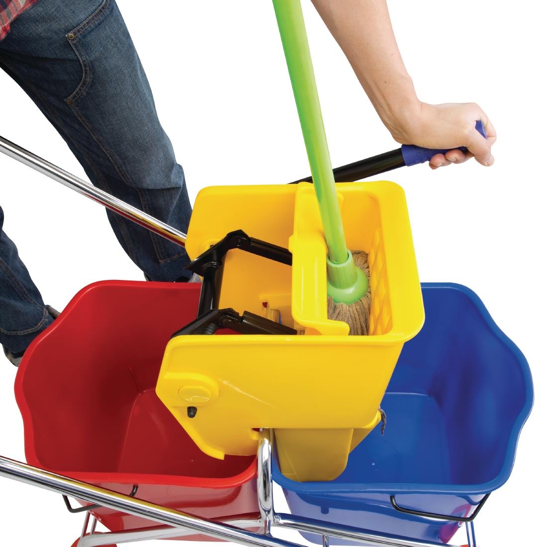 Jantex duo rolemmer met wringer 2x 23Ltr