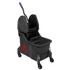 Jantex Dweilemmer met twee compartimenten en pers Rood 30Ltr
