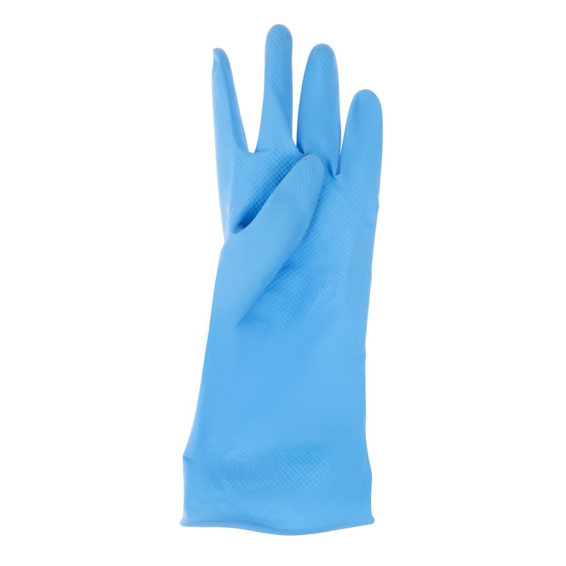 Jantex huishoudhandschoenen blauw L