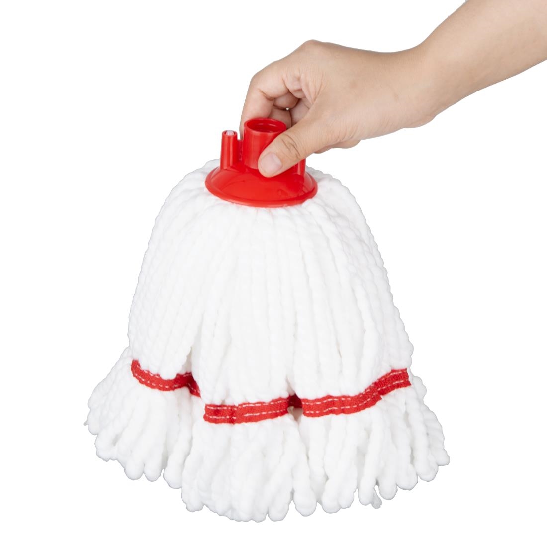 Jantex Microvezel Mopkop Rood Streep 150g