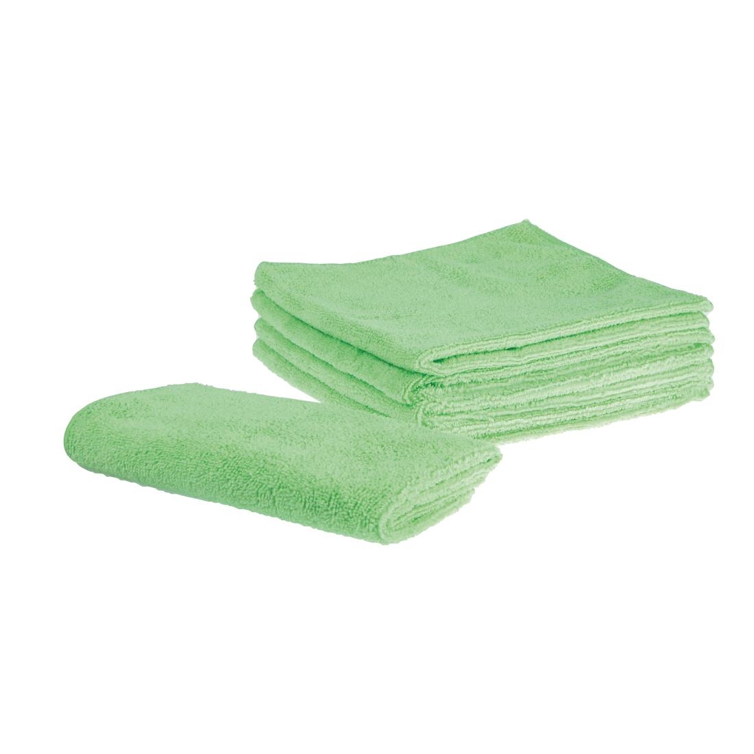 Jantex microvezeldoeken 40x40cm groen (5 stuks)