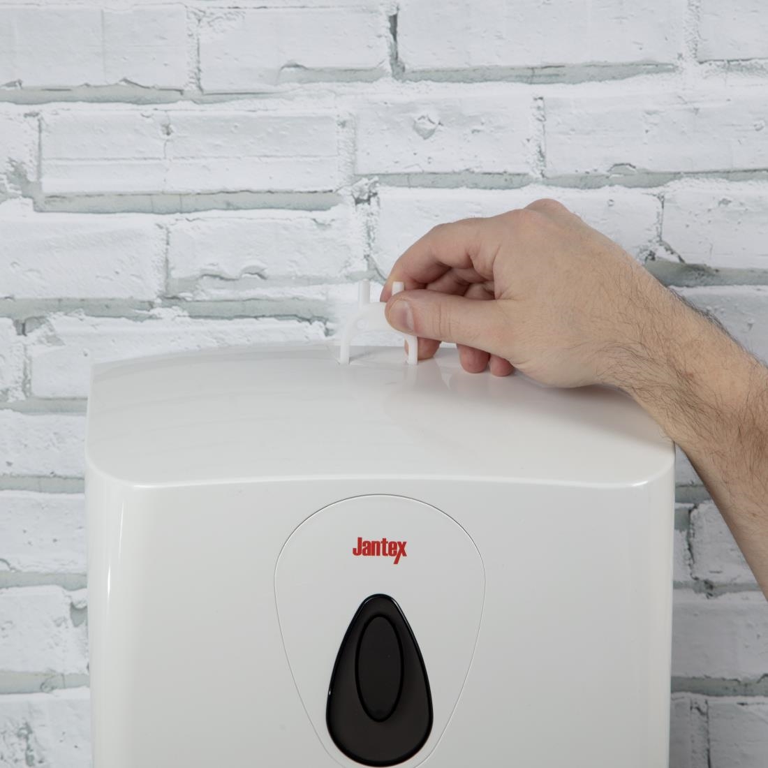 Jantex multi-fold handdoekdispenser wit