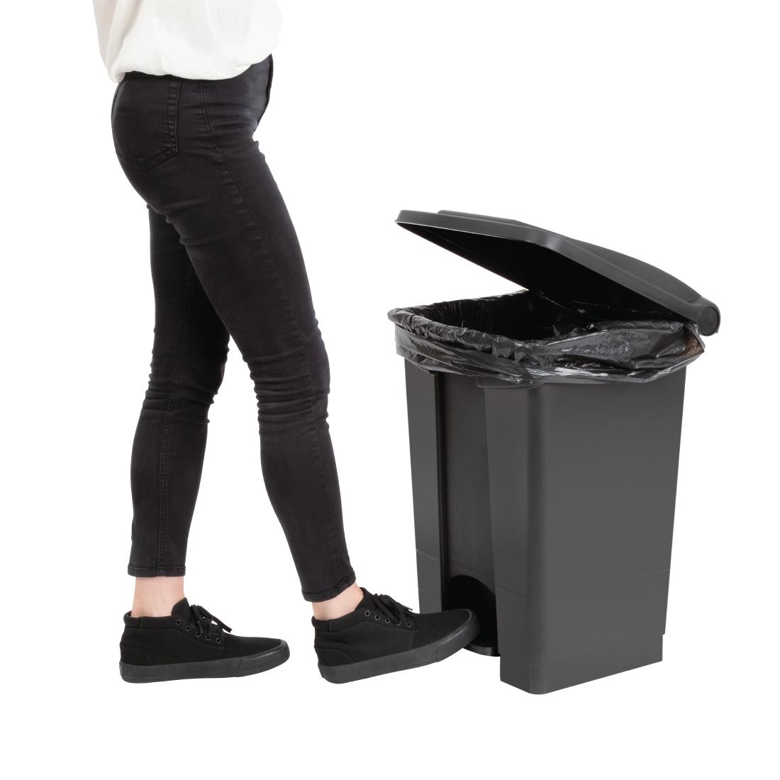 Jantex pedaalemmer 45Ltr zwart