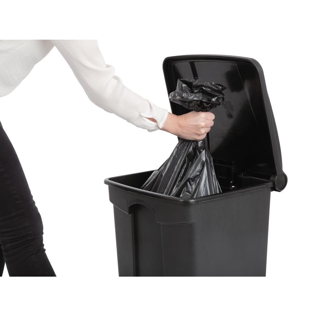 Jantex pedaalemmer 45Ltr zwart
