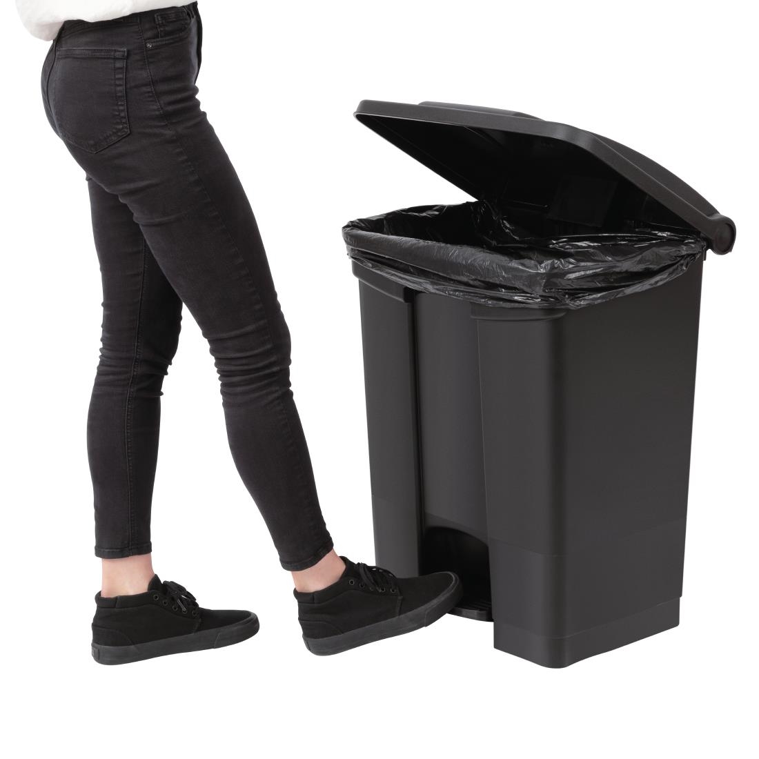 Jantex pedaalemmer 65Ltr zwart