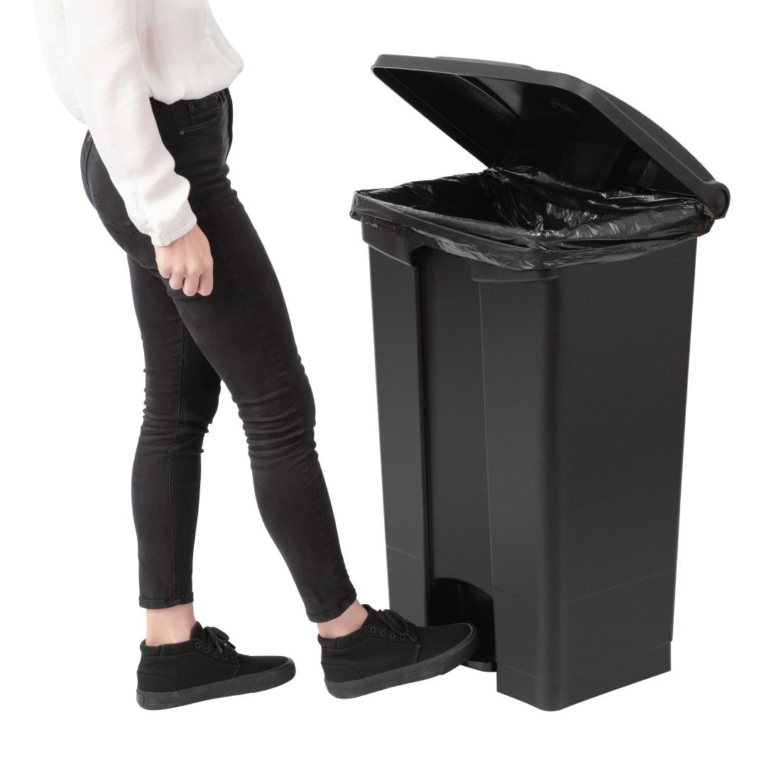 Jantex pedaalemmer 87Ltr zwart