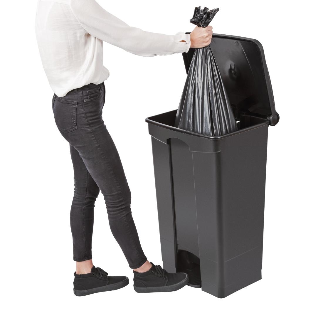 Jantex pedaalemmer 87Ltr zwart