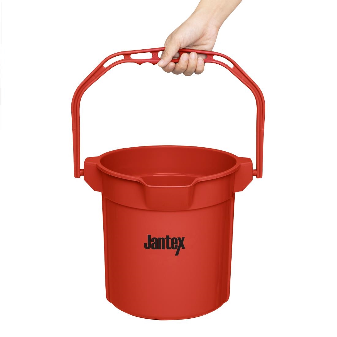 Jantex Rode Maatemmer Met Schenktuit 10Ltr