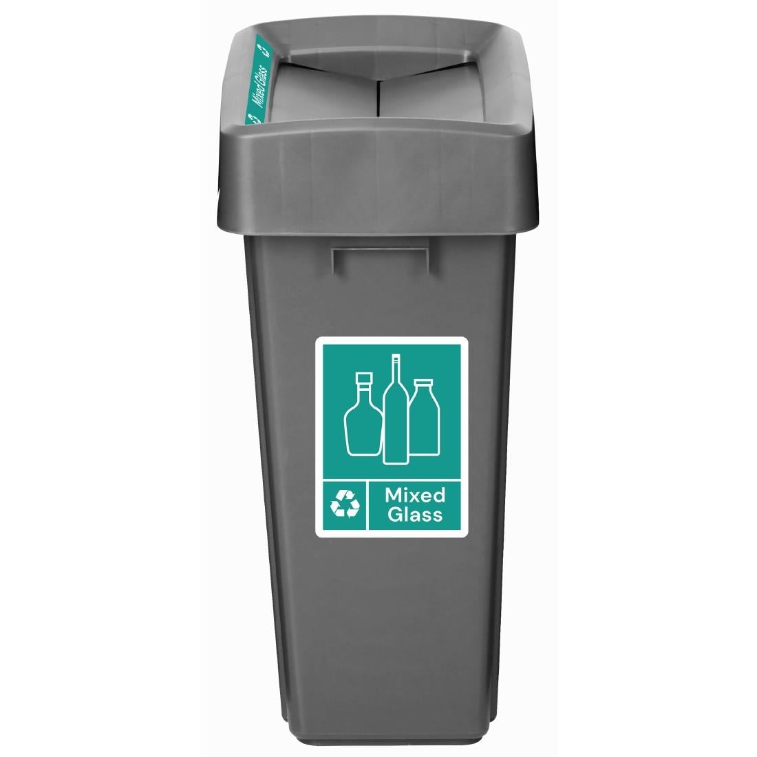 Jantex Slim Bin Label - Gemengd glas