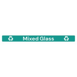 Jantex Slim Bin Label - Gemengd glas