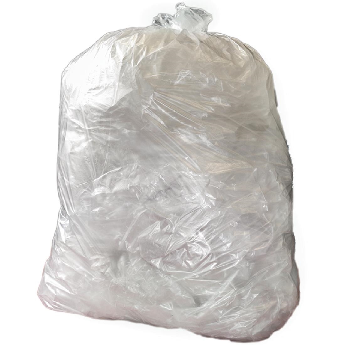Jantex transparante afvalzakken gerecycled 90L 12kg (200 stuks)