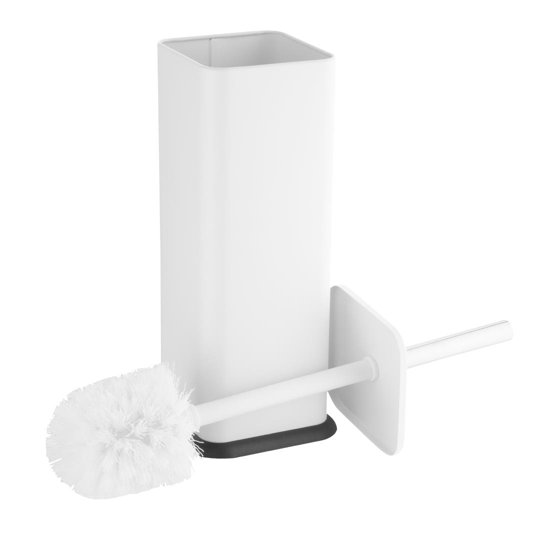 Jantex Vierkante Toiletborstel En Houder - Wit