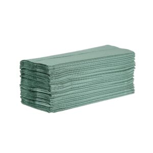 Jantex Z-gevouwen handdoeken 1-laags 250 vellen groen (12 stuks)