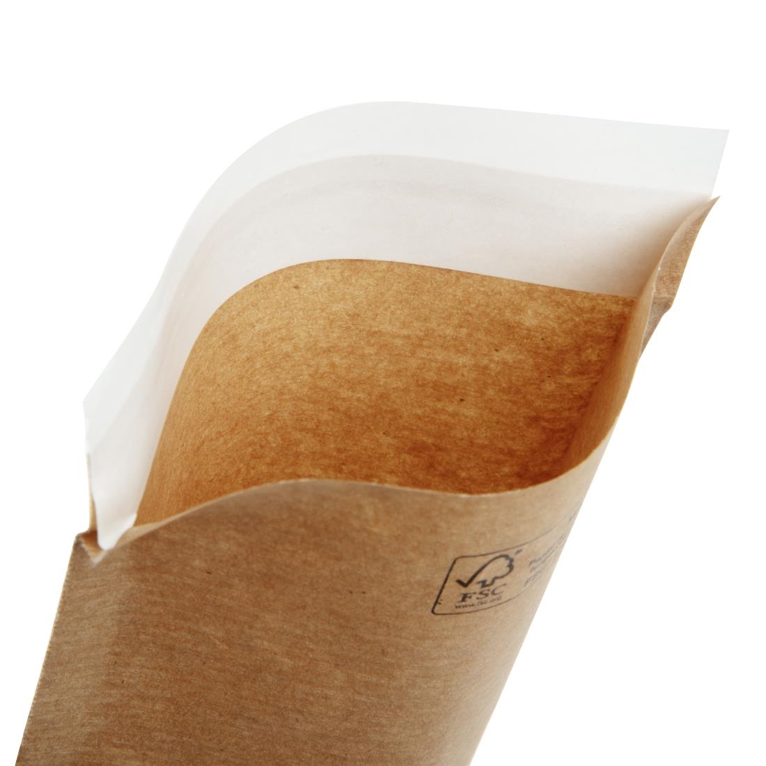 Kraft recyclebare afsluitbare papieren bestekzakjes (2000 stuks)