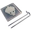 Mes en pusher 6x6mm Julienne met 2 geleiders voor D463