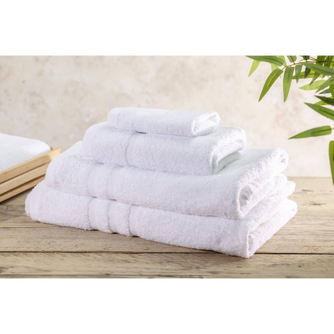 Mitre Comfort Nova Face Cloth White (10 Pack)