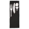 Mitre Essentials Ocassions servet zwart 51x51cm (10 stuks)