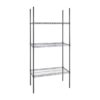 Nisbets essentials 3-laags gecoate stellingkast 1820 x 915 x 457mm