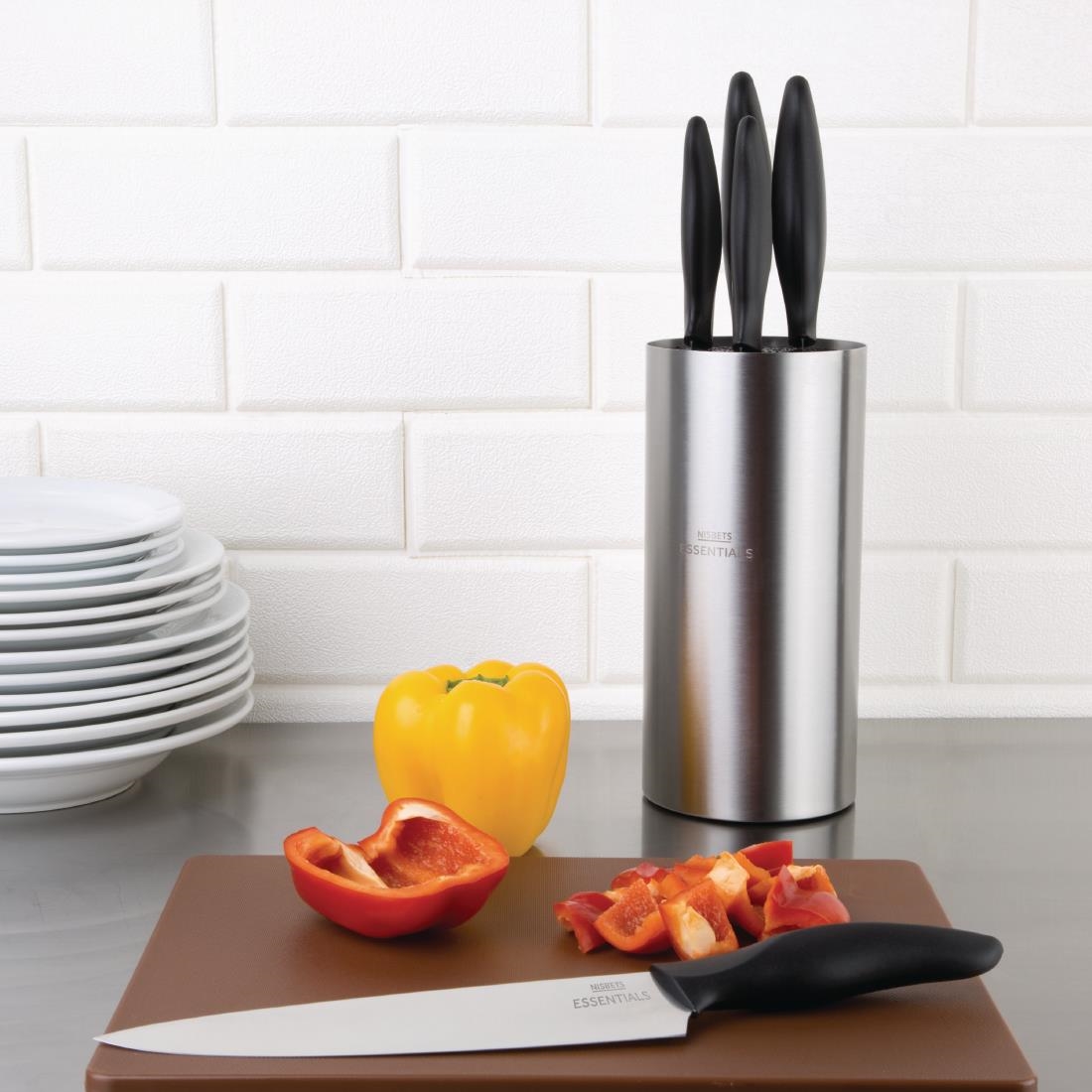 Nisbets Essentials 5-delige messenset met messenblok