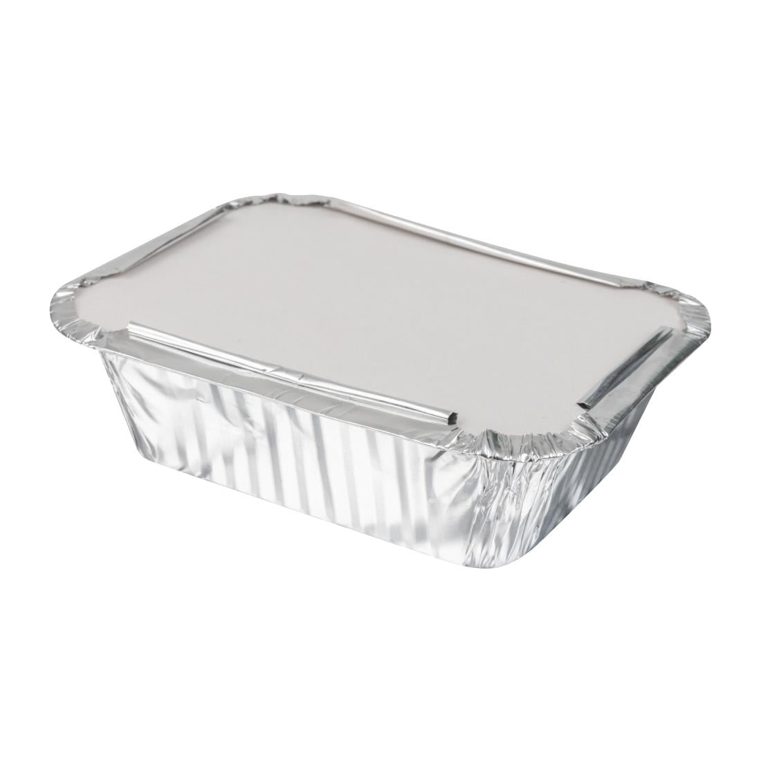 Nisbets Essentials Foliecontainers En Deksels 250ml (50 Stuks)