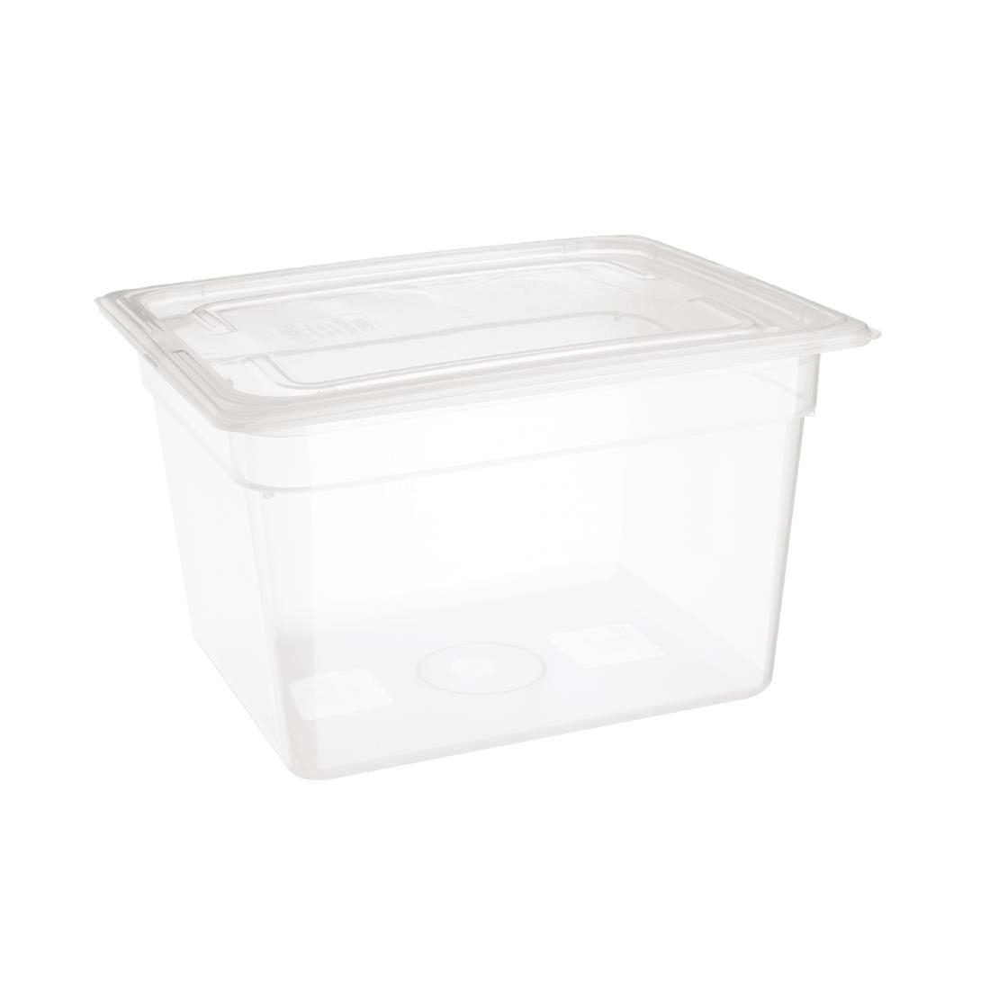 Nisbets Essentials polypropyleen 1/2 gastronorm bak zonder deksel 20cm