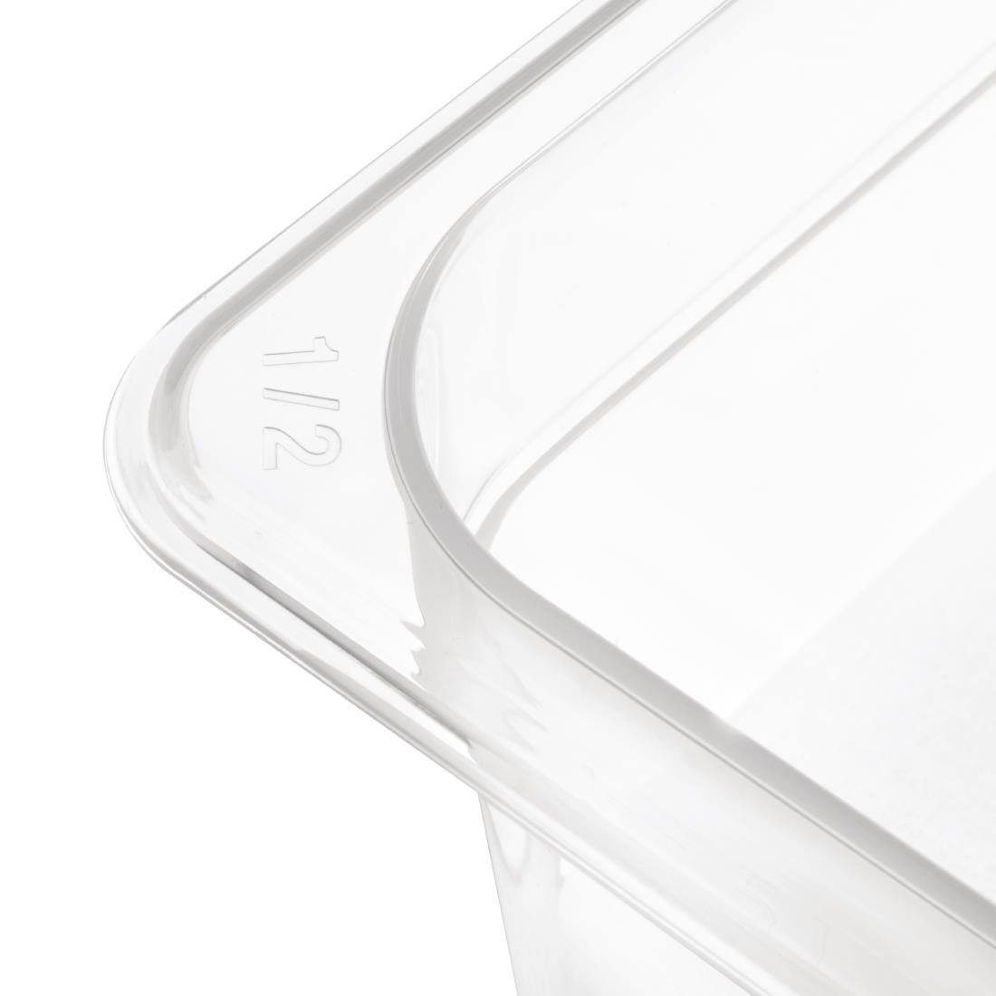Nisbets Essentials polypropyleen 1/2 gastronorm bak zonder deksel 20cm