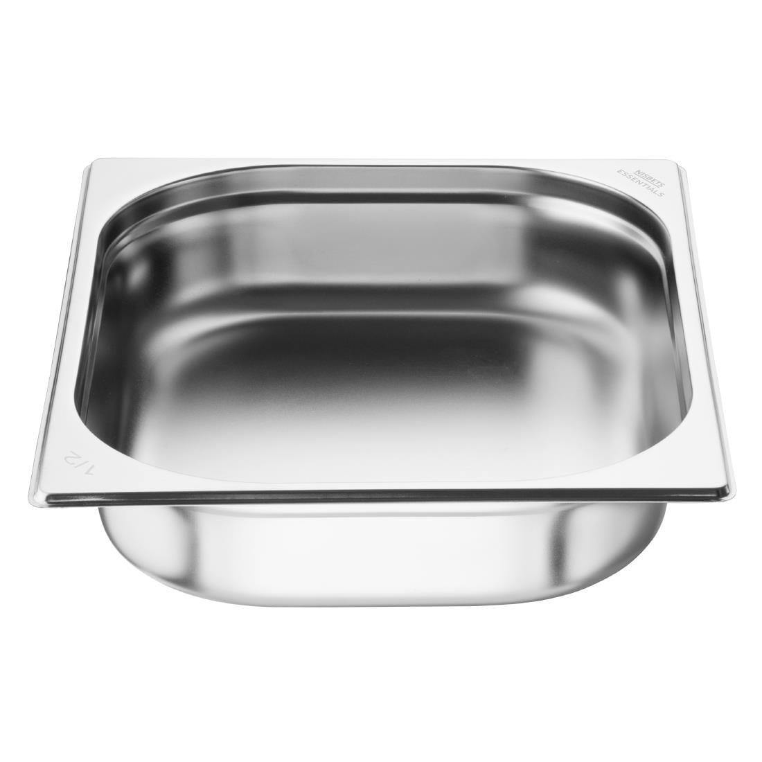 Nisbets Essentials RVS 1/2 Gastronorm Bak 65mm (3 stuks)
