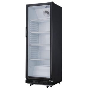 Nisbets Essentials vrijstaande displaykoeling zwart 346Ltr