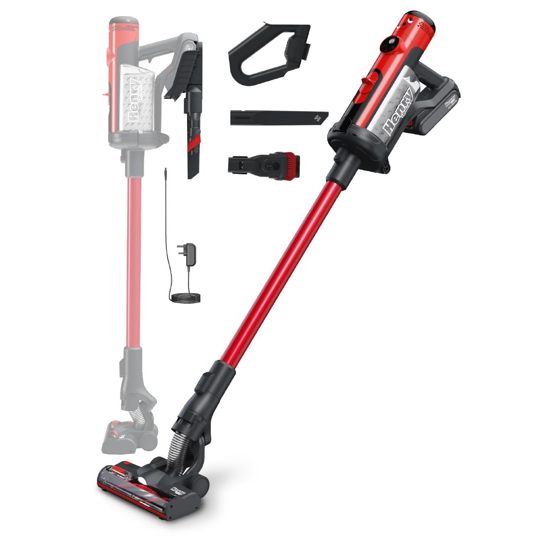Numatic Steelstofzuiger Henry Quick Hen100R Rood