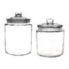 Olympia Biscotti Glazen Potten Set 6,3Ltr en 3,8Ltr