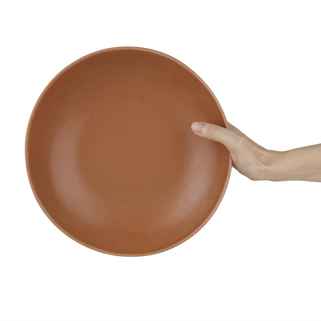 Olympia Build A Bowl platte kom cantaloupe 25x4,5cm (4 stuks)