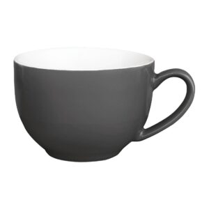 Olympia Café cappuccino koppen donkergrijs 340ml (12 stuks)
