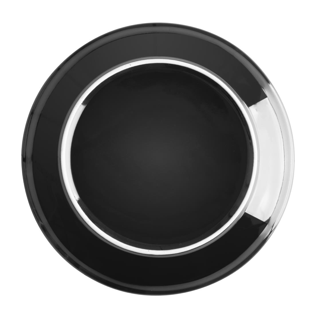 Olympia cafe coupe bord zwart - 205mm (12 stuks)