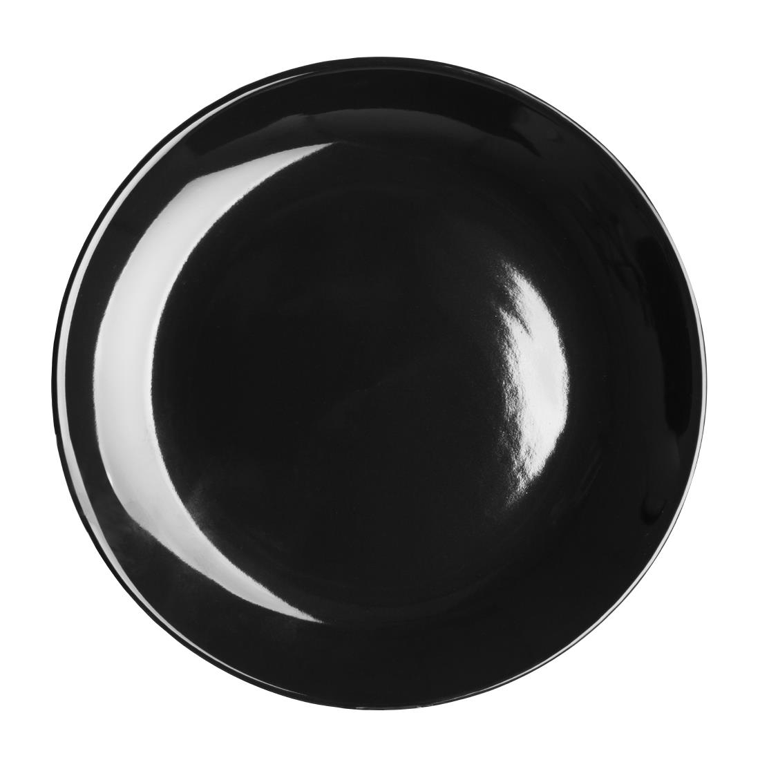 Olympia cafe coupe bord zwart - 205mm (12 stuks)