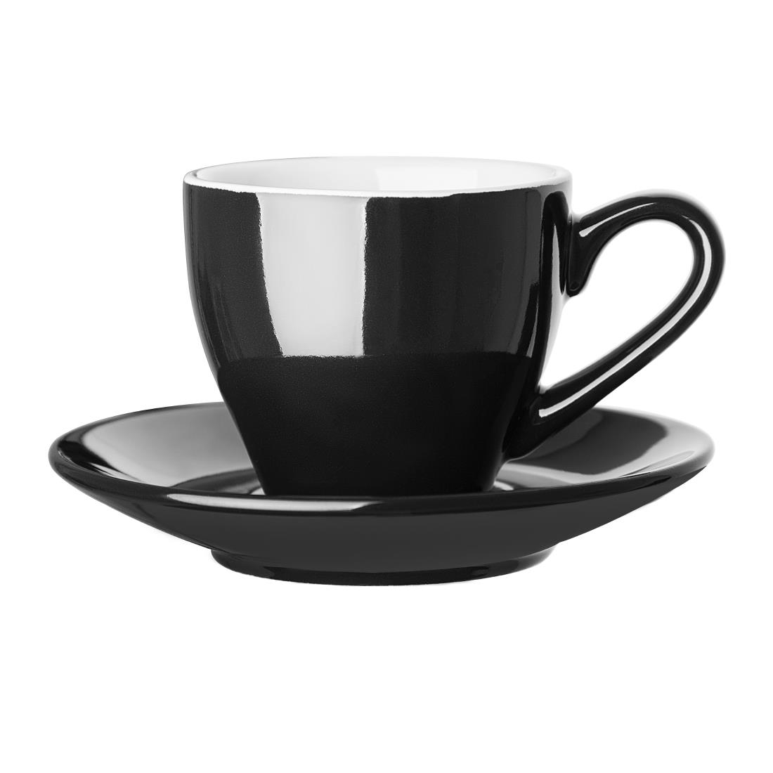 Olympia cafe espresso schoteltje zwart (12 stuks)