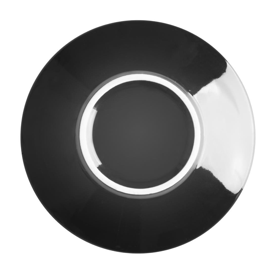 Olympia cafe espresso schoteltje zwart (12 stuks)