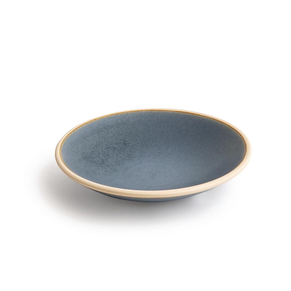 Olympia canvas ondiepe schaal blauw graniet 200 mm (6 stuks)